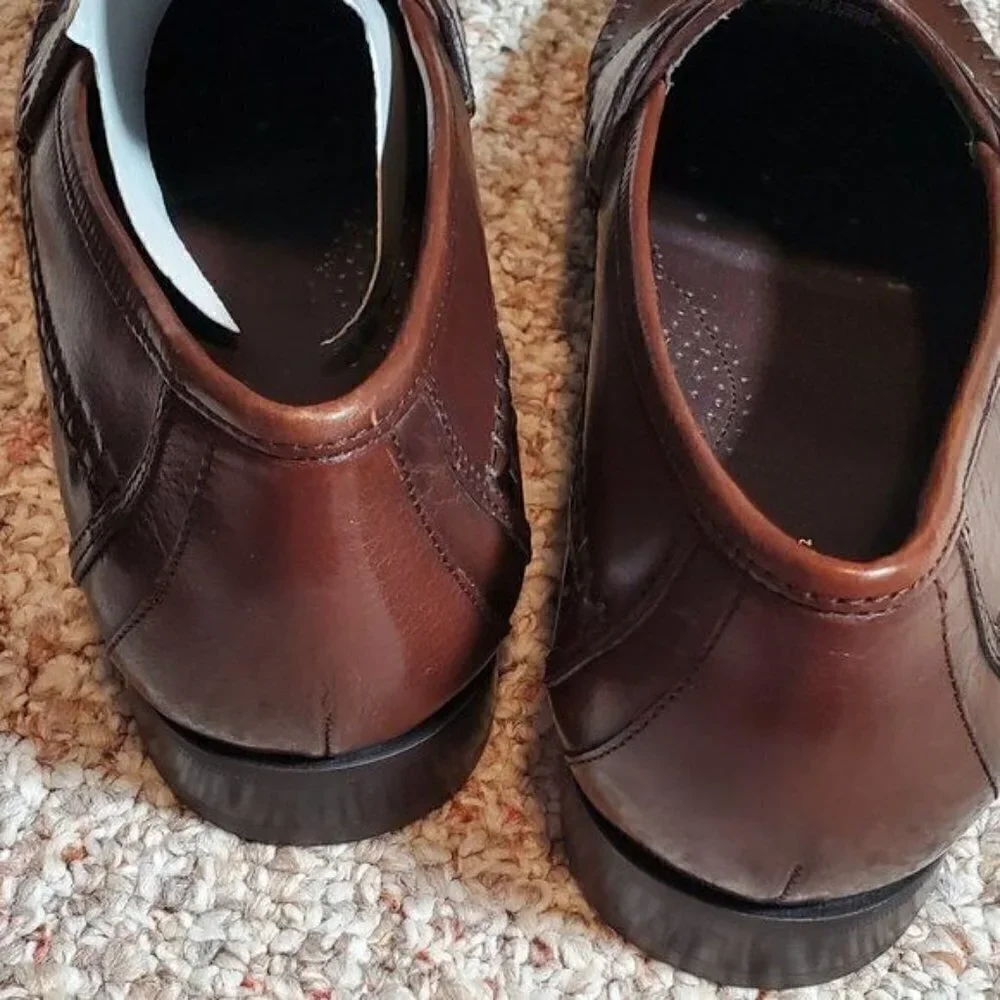 Florsheim Mens Brown Dress Tassel Loafer Men Shoes Size 10D